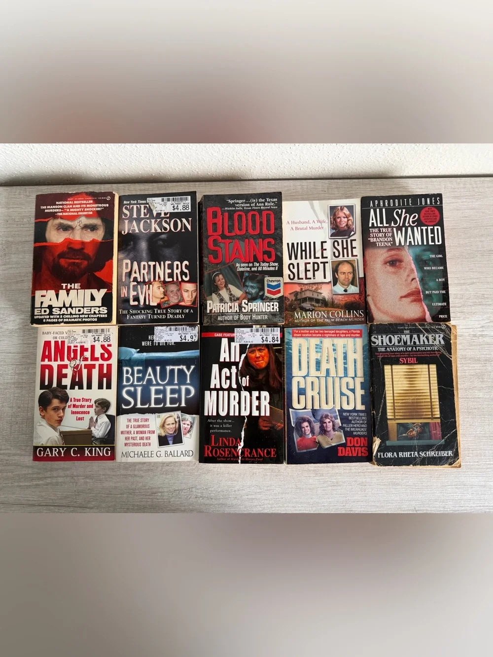 True Crime Paperbacks Lot Of 10 Murder Killer Homicide Detective